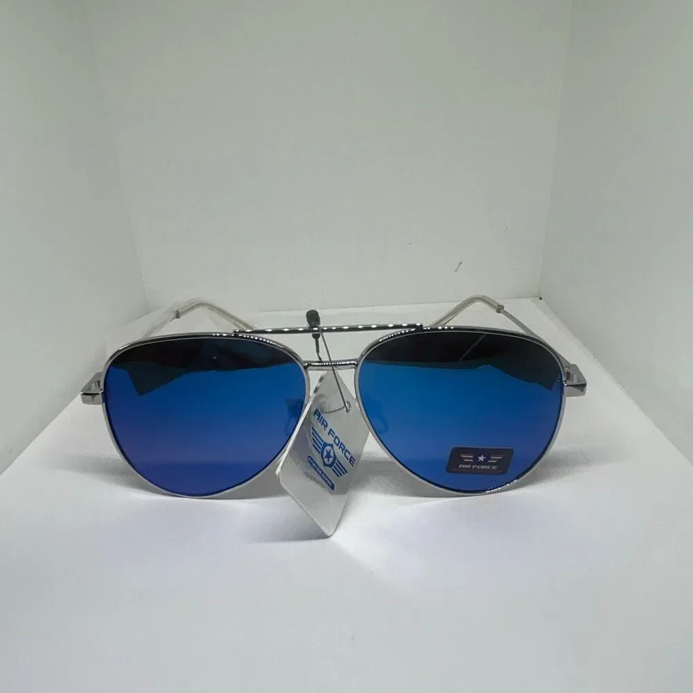 Air Force Mirrored Aviator Series Sunglasses – Classic Pilot Style UV Protection